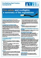 NARM Quickguide 2 Fire Regs NARM Quickguide 2 Fire Regs